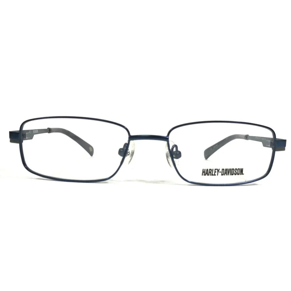 Harley Davidson Eyeglasses Frames Kids HDT 120 NV Blue Rectangular 48-16-130